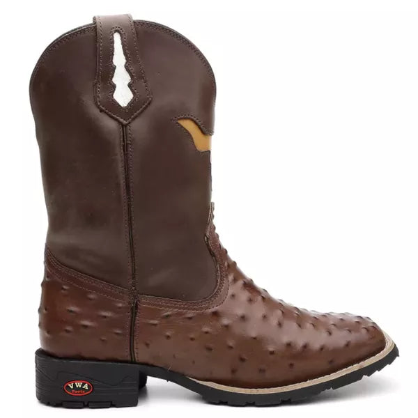 Bota Texana Avestruz Yellow Bull Masculino