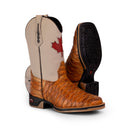 Bota Texana Masculina Canadá Escamada Bico Quadrado
