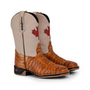 Bota Texana Masculina Canadá Escamada Bico Quadrado