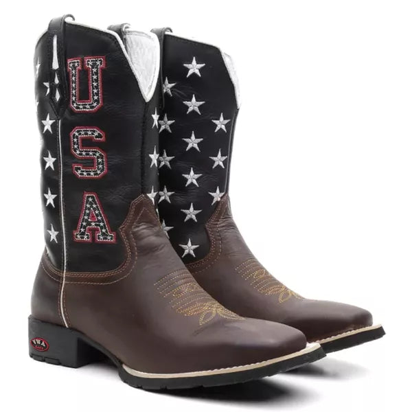 Bota Texana U.S.A. Star Masculino