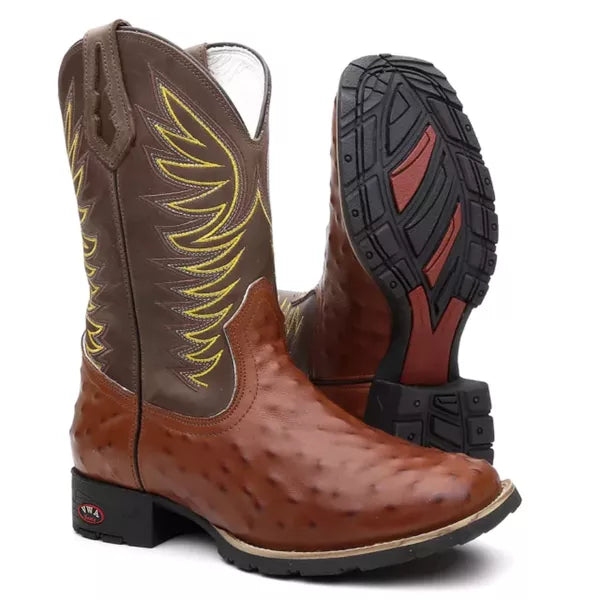 Bota Texana Avestruz Phineas Masculino