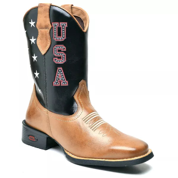 Bota Texana Usa Marrom Feminina