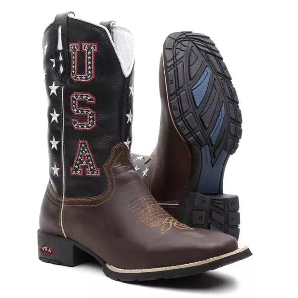 Bota Texana U.S.A. Star Masculino