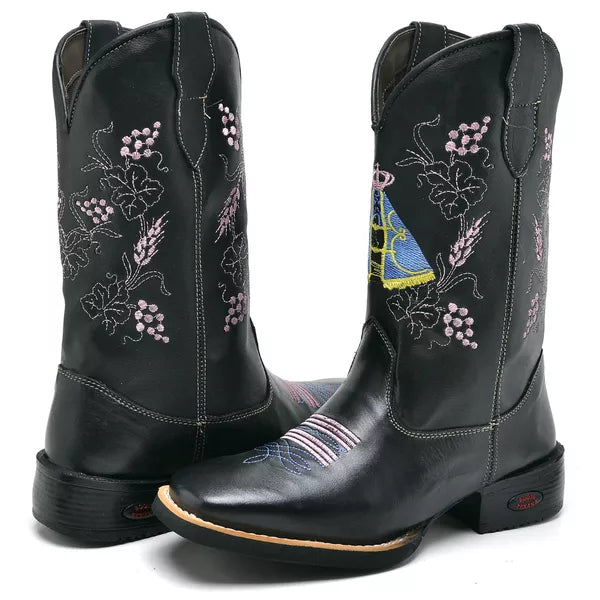 Bota Texana Piper Latego Preto Feminina