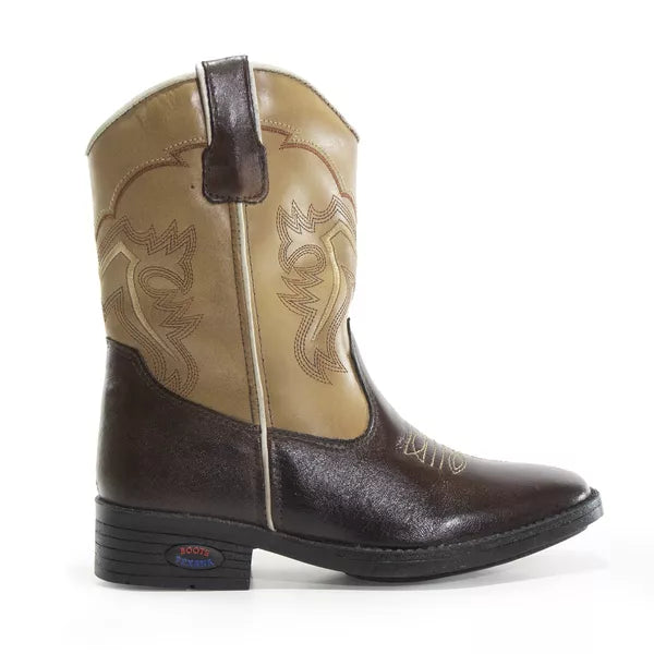 Bota Texana Gold Bordado Semi Chromo Infantil