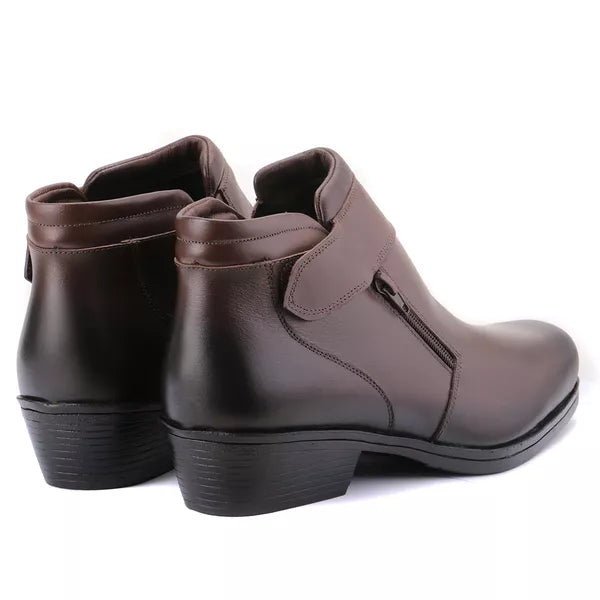 Bota Jungle Velcro em Couro Masculino