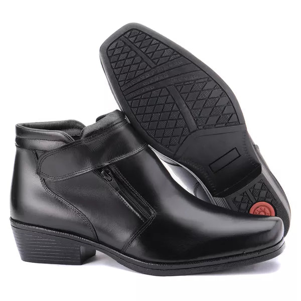 Bota Jungle Velcro em Couro Masculino