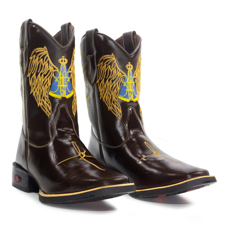 Bota Texana Fé Amarelo Feminina