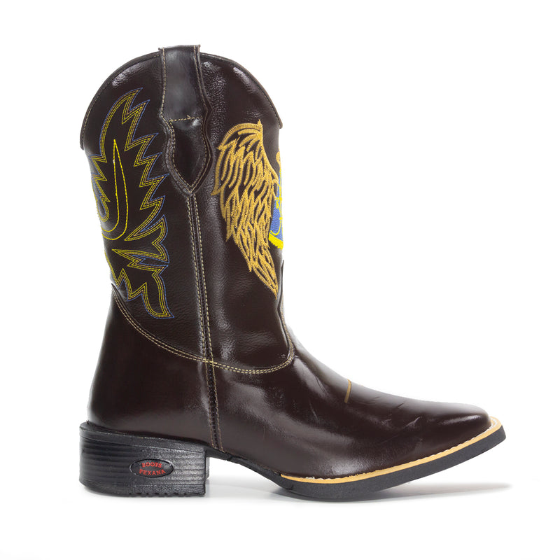 Bota Texana Fé Amarelo Feminina