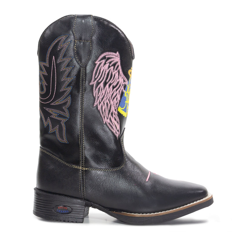 Bota Texana Fé Rosa  Feminina