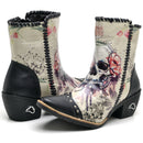 Botina Feminina Latego Estampado