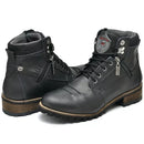 Coturno Shane Latego Semi Cromo em Camurça Preto