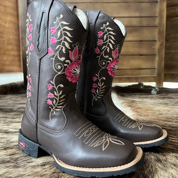 Bota Texana Feminina Sage Bico Quadrado