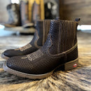 Botina Texana Inspiração Couro Tilapia em Couro Legitimo Bovino