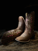Bota Texana Feminina Horse Flowers