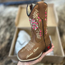 Bota Texana Flower Horse Personalizada Infantil