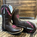 Bota Texana Feminina Kira Bico Quadrado