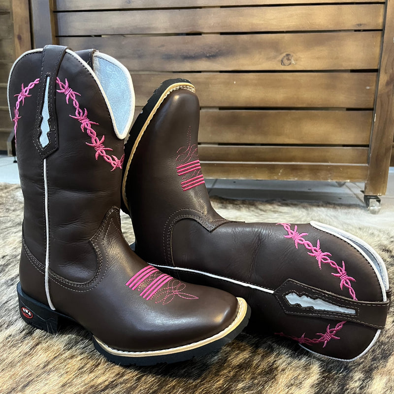 Bota Texana Feminina Kira Bico Quadrado