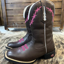 Bota Texana Feminina Kira Bico Quadrado