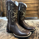 Bota Texana Feminina Bound Neutra Bico Quadrado