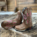 Bota Texana Flower Horse Personalizada Infantil