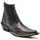 Bota Texana Cano Curto Bico Fino Sierra Bordado Na Gaspea Masculino
