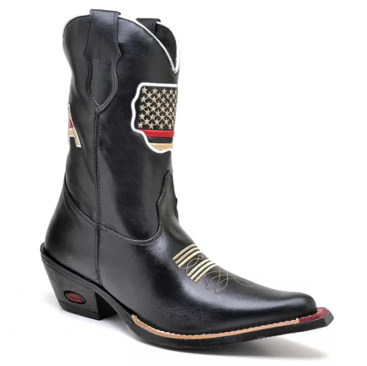 Bota Texana Bico Fino Cano Longo Maverick Masculino