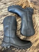 Bota Texana Cano Médio Preta Sem Forro Impermeavel Masculino