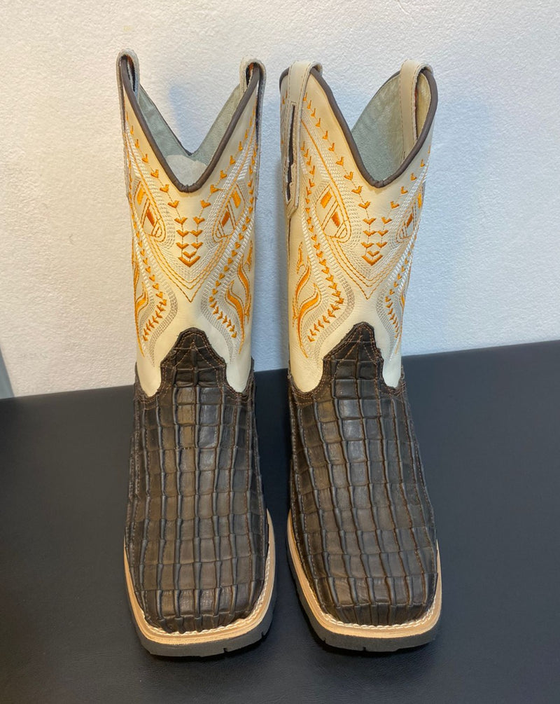 Bota Texana Jacaré Relevo Masculino