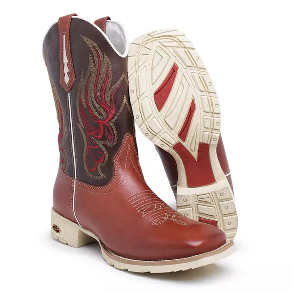 Bota Texana Fire Vermelha Masculino