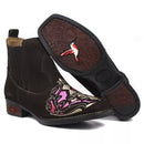 Botina Feminina Aurora em Couro