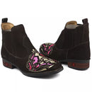 Botina Feminina Aurora em Couro