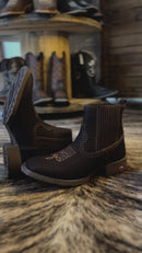 Botina Texana Inspiração Couro Tilapia em Couro Legitimo Bovino