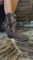 Bota Texana Feminina Horse Flowers