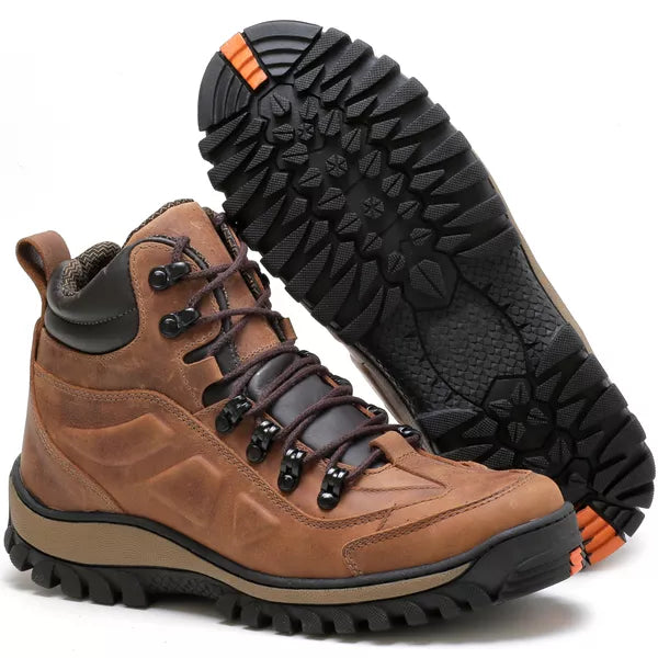 Bota Adventure Couro Legítimo Palmilha Gel Anatômica