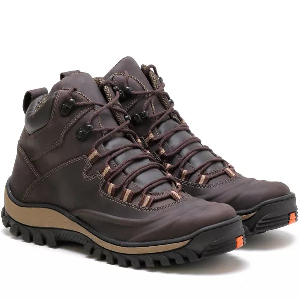 Bota Adventure Couro Legítimo Palmilha Gel Anatômica