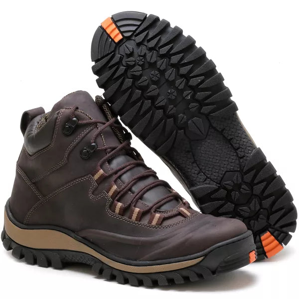 Bota Adventure Couro Legítimo Palmilha Gel Anatômica