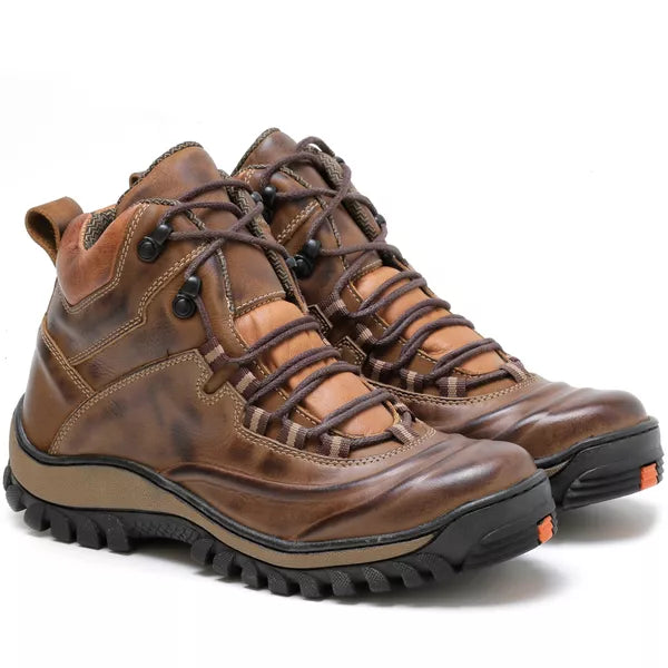 Bota Adventure Couro Legítimo Palmilha Gel Anatômica