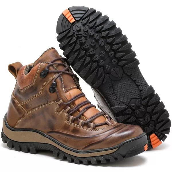 Bota Adventure Couro Legítimo Palmilha Gel Anatômica