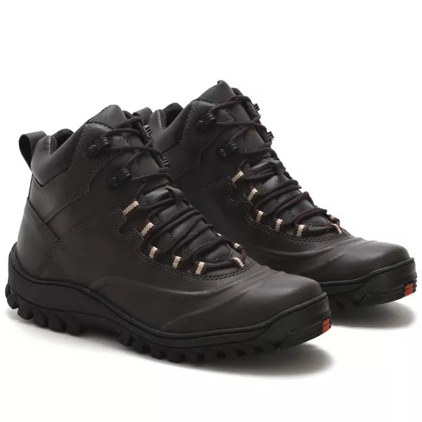 Bota Adventure Couro Sintético Palmilha Gel Anatômica