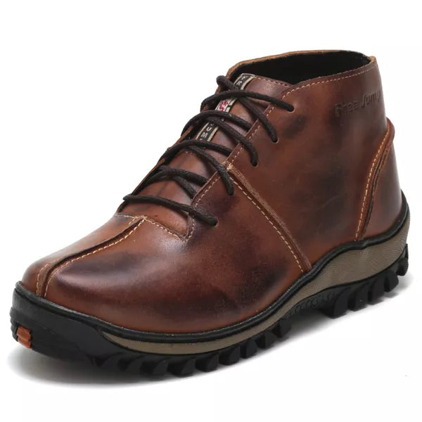 Bota Adventure Zoes Couro Legítimo Whisky