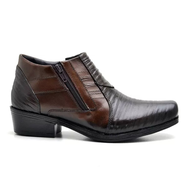 Bota Jungle Square em Couro Masculino