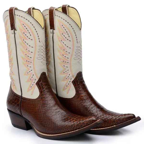 Bota Texana Bico Fino Cano Longo Bliss Masculino