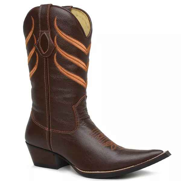 Bota Texana Bico Fino Cano Longo Xerxes Masculino