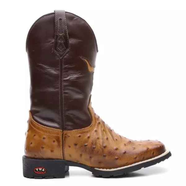 Bota Texana Avestruz Bull Masculino