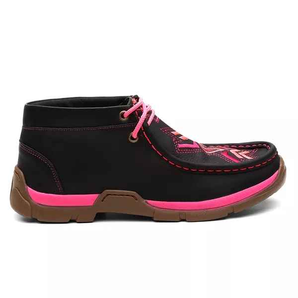 Tênis Destroyer England Rosa Em Couro