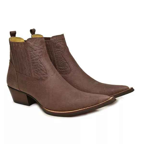 Bota Texana Cano Curto Bico Fino Torne Masculino