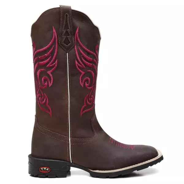 Bota Texana Feminina Butterfly Bico Quadrado