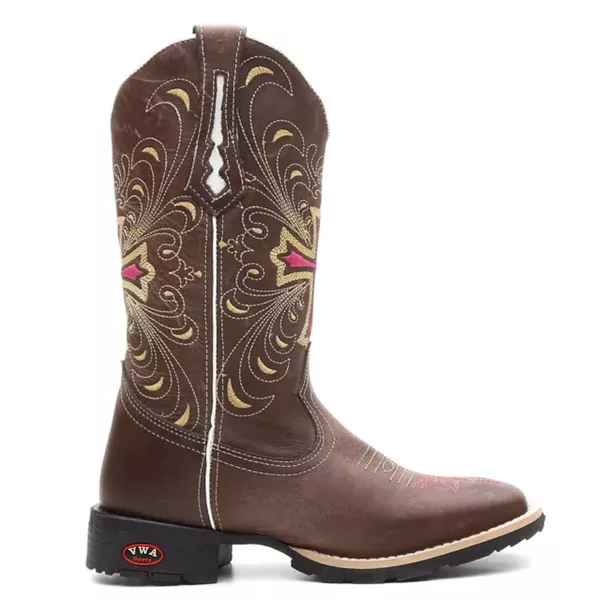 Bota Texana Feminina Bound Bico Quadrado