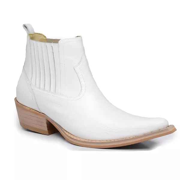 Bota Texana Cano Curto Bico Fino Rune Masculino